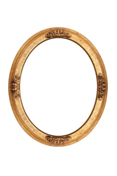 Old gold color picture frame