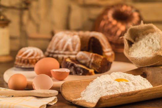 Baking cakes