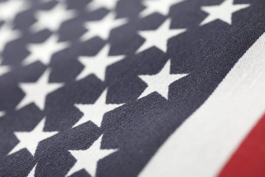 detailed view of a USA flag