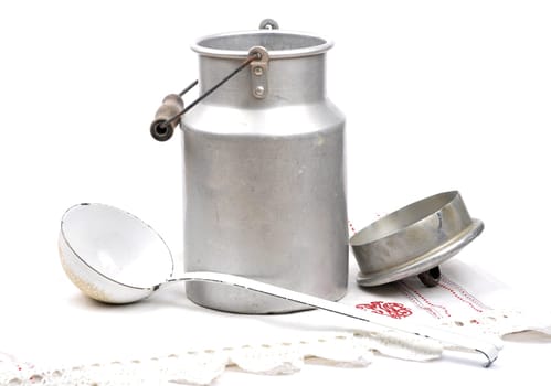 Milk jug open