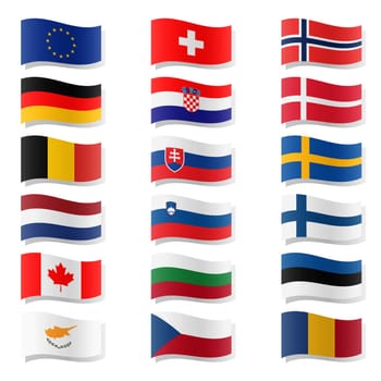 FLAGS Curved - Set 02