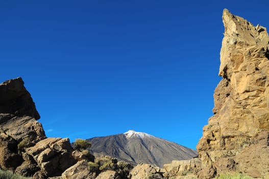 Desert Landscape in Volcan Teide National Park, Tenerife, Canary Island, Spain
