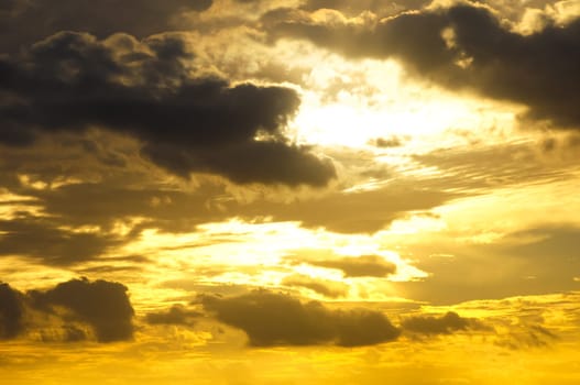 Clouds over the Atlantic Ocean in Tenereife Canary Islands Spain
