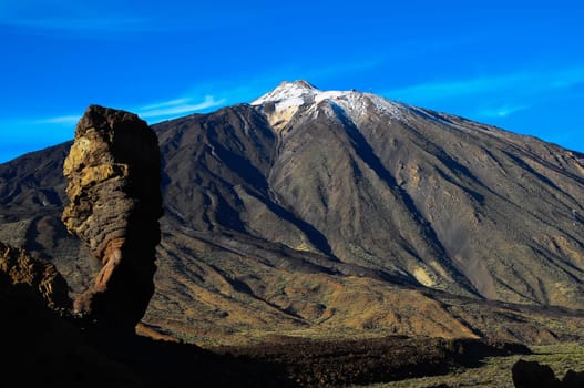 Desert Landscape in Volcan Teide National Park, Tenerife, Canary Island, Spain