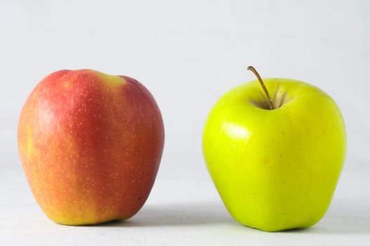 Very Ripe Healthy Apple on a White Background
