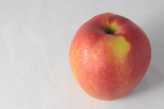 Very Ripe Healthy Apple on a White Background
