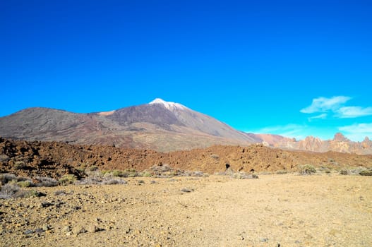Desert Landscape in Volcan Teide National Park, Tenerife, Canary Island, Spain
