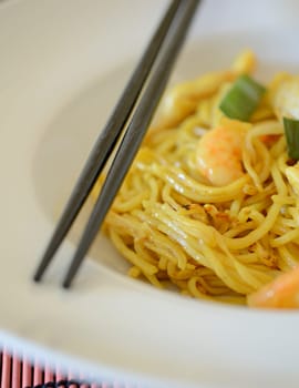 Close up of Bami Goreng