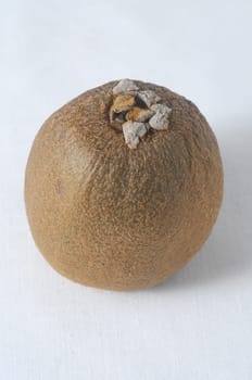 Very Ripe Healthy Kiwi on a White Background