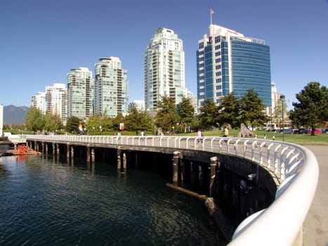 railings,Vancouver,pier,bridge,jetty,steel,handrail,water,river,lake