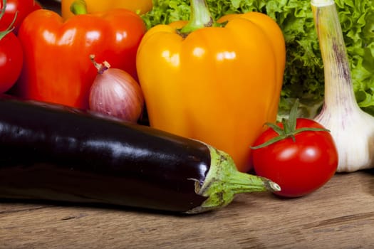 Crisp colorful vegetables