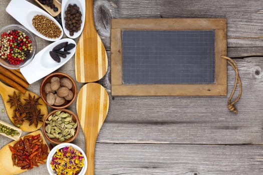Fragrant spices and an empty slate