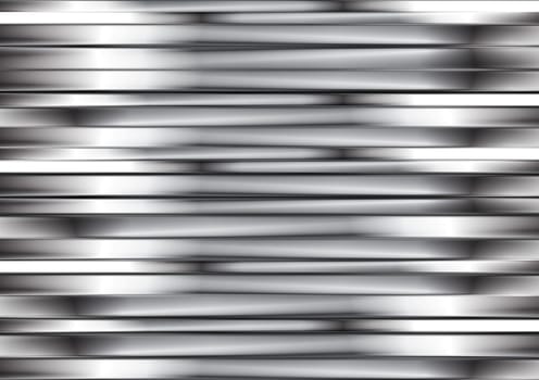Abstract silver metallic stripes. Vector background eps 10