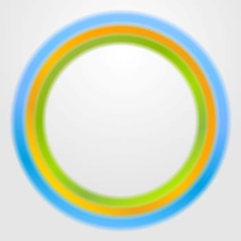Abstract round vector design