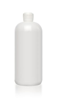 Blank medicine bottle isolated on white background, (clipping work path included).