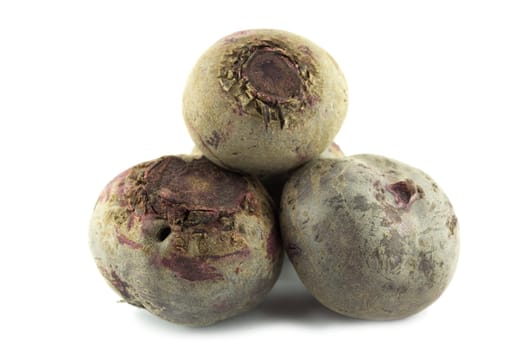 group of Beetroot on white background.