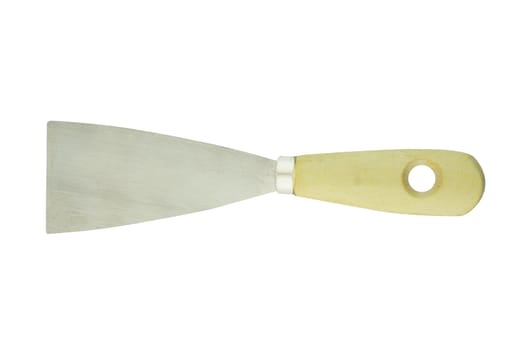 isolated of wall scraper over white (clipping work path included).
