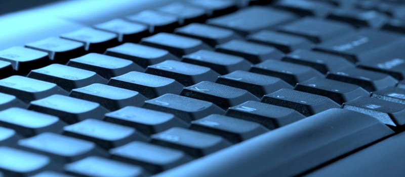 Close-up picture of a computer keyboard