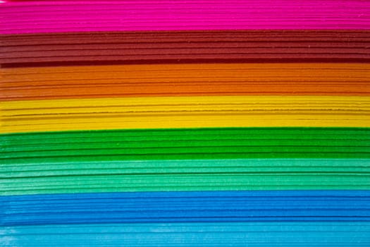 Colourful Paper isolated on white.