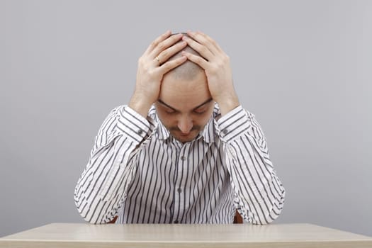 Young businessman at his desk