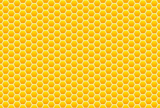 Yellow-orange honeycomb pattern