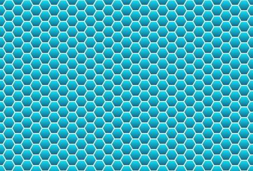 Honeycomb pattern in blue as background