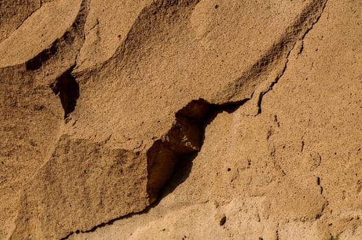 Rough Brown Volcanic Tuff Rock Background Texture