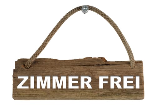 Insulated wooden board with rope for hanging: room free