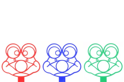 An abstract image of a frog background on white