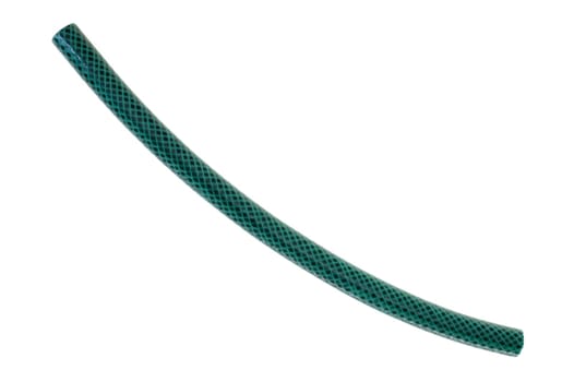 A close up image of a garden hose