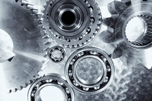 aerospace gears and cogwheels made of titanium and steel