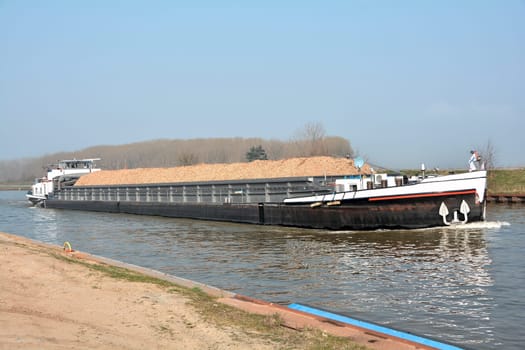 Barge on the Mittelland Canal