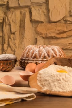 Baking cakes