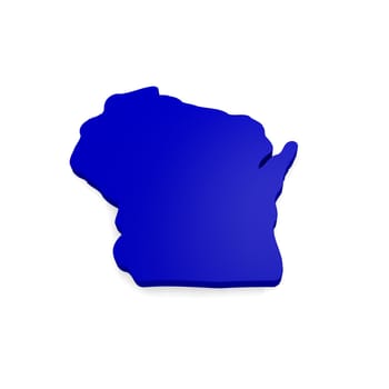3d map of Wisconsin