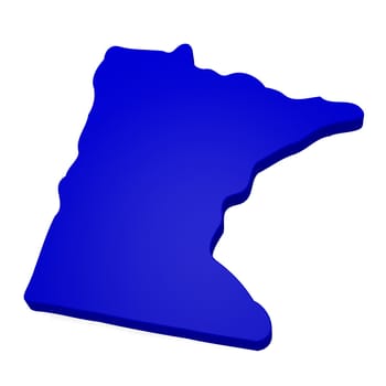 3d map of Minnesota