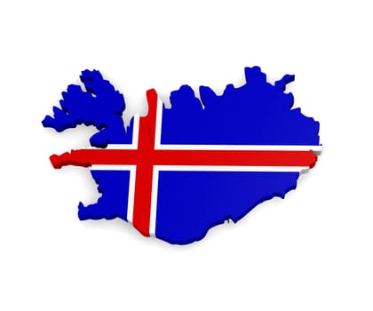 3d map of Iceland