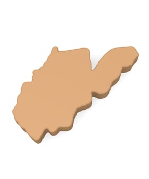 3d map of West Virgina