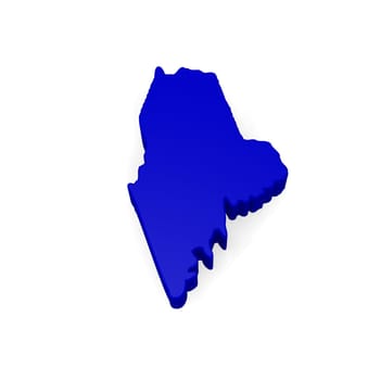 3d map of Maine