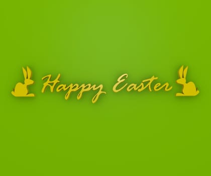 Happy Easter background with bunnies