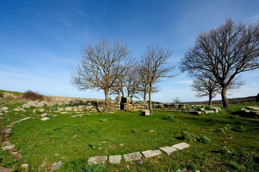 Giants' Tombs of Madau...The necropolis of Madau is located near the Nuraghe complex known as the Gremanu, a necropolis nuragica which is the plateau of Pratobello. Barbagia Ollolai in the middle of the valley of the riu Madau, in the direction of the step of Corru 'and Boi. The complex includes four burial tombs of the giants, made nuragica age, dating back to the Late Bronze-Late Bronze Age (1300-900 BC).