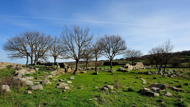 Giants' Tombs of Madau...The necropolis of Madau is located near the Nuraghe complex known as the Gremanu, a necropolis nuragica which is the plateau of Pratobello. Barbagia Ollolai in the middle of the valley of the riu Madau, in the direction of the step of Corru 'and Boi. The complex includes four burial tombs of the giants, made nuragica age, dating back to the Late Bronze-Late Bronze Age (1300-900 BC).