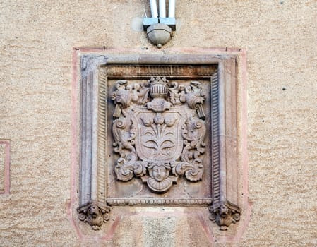 Coat city Cardona at City Hall, Spain