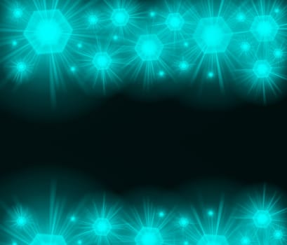 colored background with colored lights and reflex