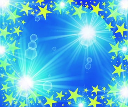 colored background with colored lights and reflex