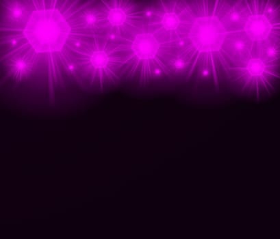 colored background with colored lights and reflex