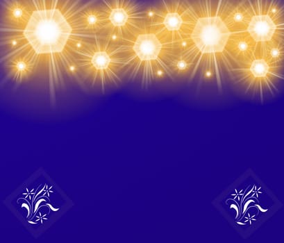 colored background with colored lights and reflex