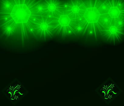 colored background with colored lights and reflex