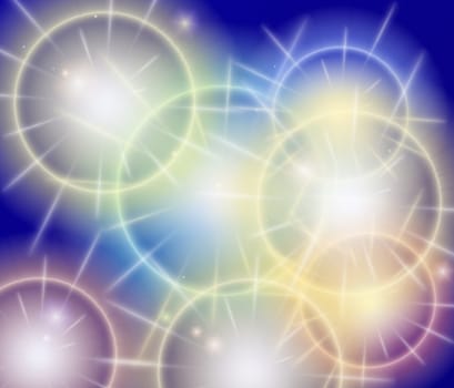 colored background with colored lights and reflex