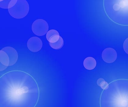 colored background with colored lights and reflex