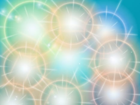 colored background with colored lights and reflex